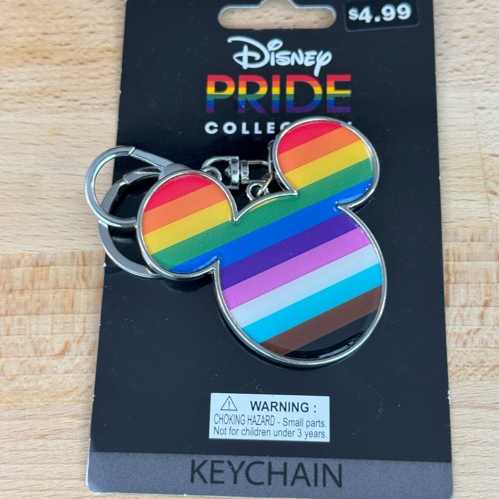 Disney Pride Collection Mickey Mouse Keychain - Picture 2 of 4